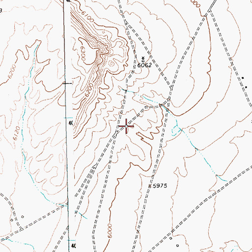 Topographic Map of Humble Number 1 Water Well, NM