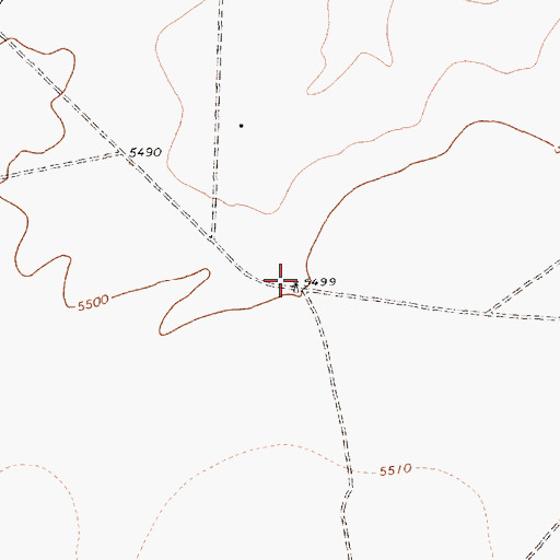 Topographic Map of 12R-242 Water Well, NM