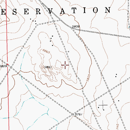 Topographic Map of NM000023 Water Well, NM