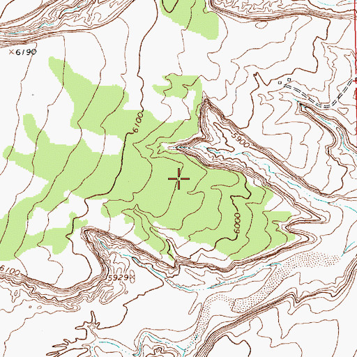 Topographic Map of 12T-643 Water Well, NM