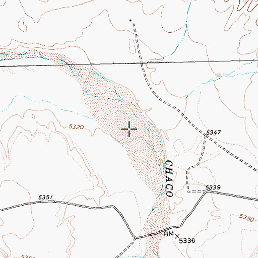 Topographic Map of Burnham 1 Water Well, NM
