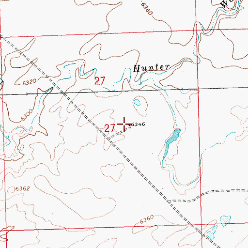 Topographic Map of Gus Water Well, NM