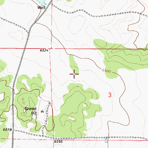 Topographic Map of Umbarger 1 Water Well, NM