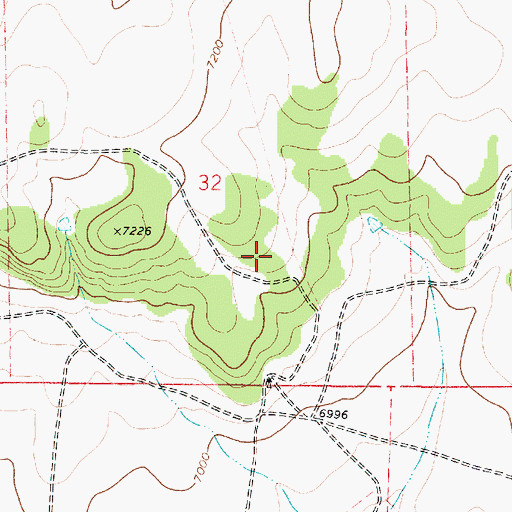 Topographic Map of New Water Well, NM