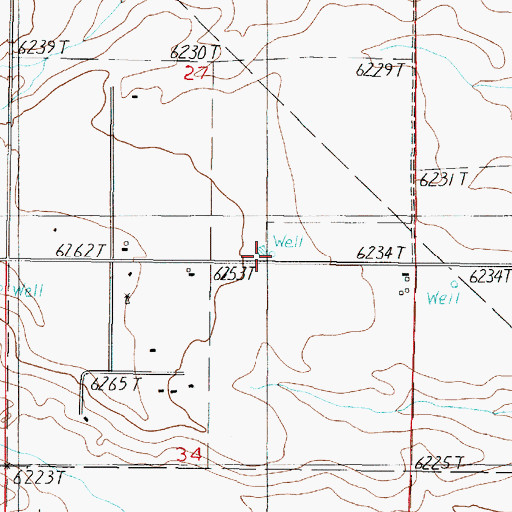Topographic Map of 10189 Water Well, NM