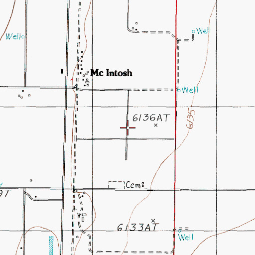 Topographic Map of 070709112 Water Well, NM