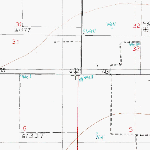 Topographic Map of 10225 Water Well, NM
