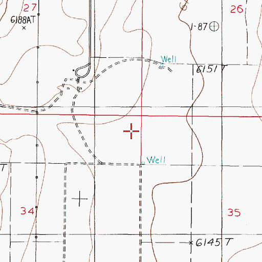 Topographic Map of 10148 Water Well, NM