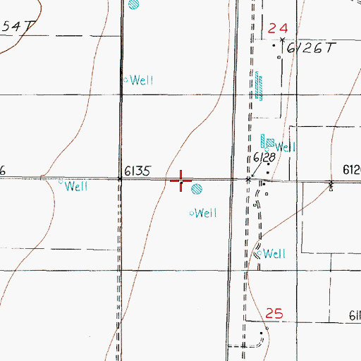 Topographic Map of 10141 Water Well, NM