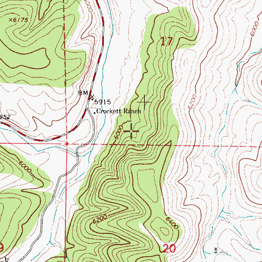 Topographic Map of 10645 Water Well, NM
