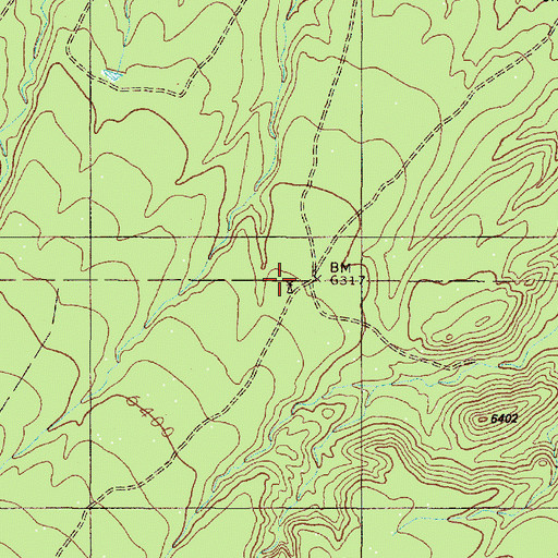 Topographic Map of Pauls Water Well, NM
