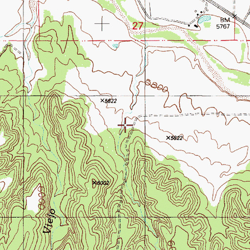 Topographic Map of New Wind Mill Water Well, NM
