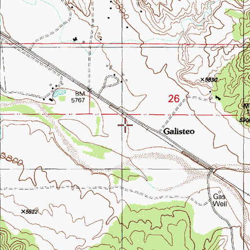 Topographic Map of RG-19106 Water Well, NM