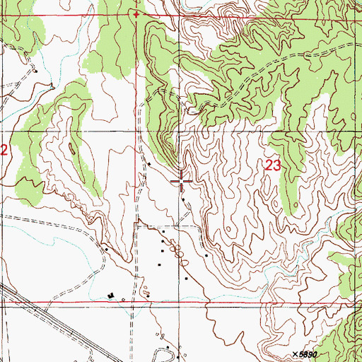 Topographic Map of RG-19831 Water Well, NM