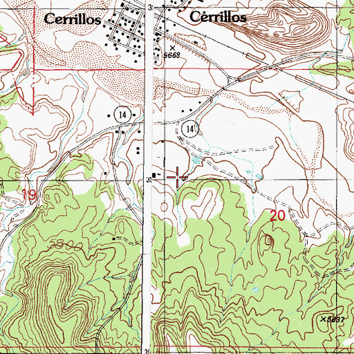 Topographic Map of RGT-30172 Water Well, NM