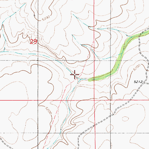 Topographic Map of Bonita Canyon, NM