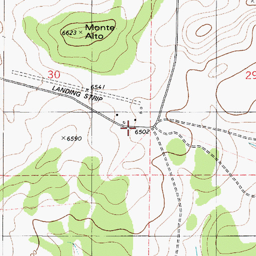 Topographic Map of Lovelace Ranch, NM