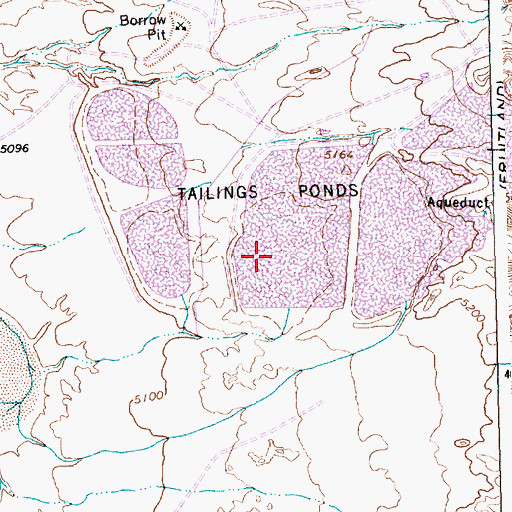 Topographic Map of Ash Pond Number Three Dam, NM
