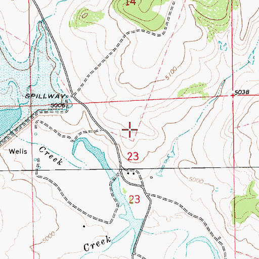 Topographic Map of Atchley, NM