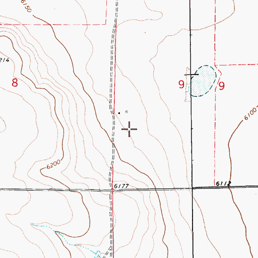 Topographic Map of Ashley, NM