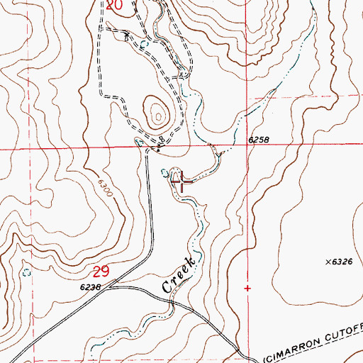 Topographic Map of Armijo, NM