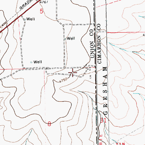 Topographic Map of Kidder Astronomical Station, NM