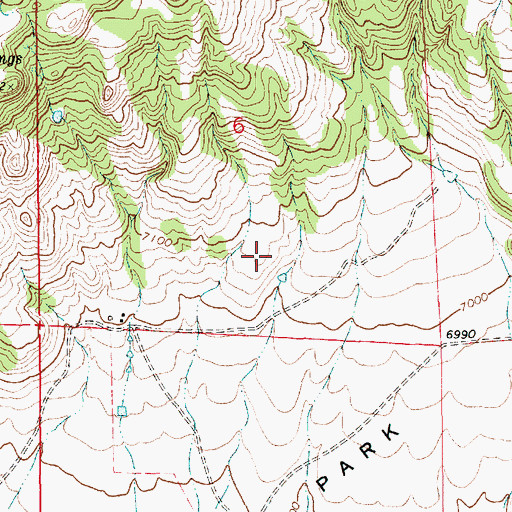 Topographic Map of Burke, NM