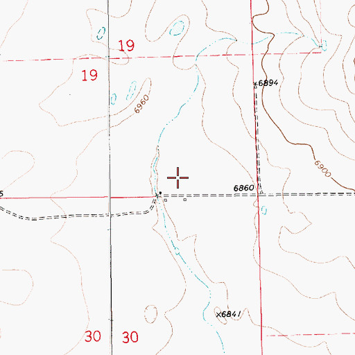 Topographic Map of Bural, NM