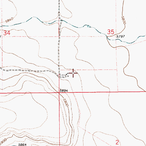 Topographic Map of Beard, NM