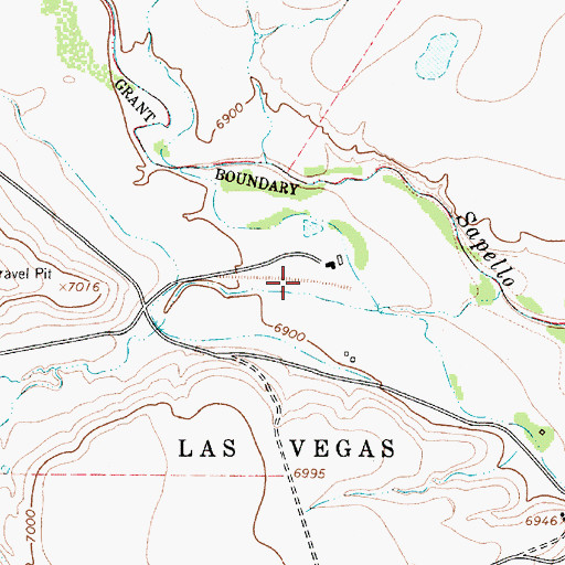 Topographic Map of Baker, NM