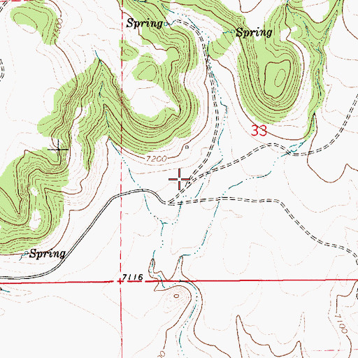 Topographic Map of Cruz, NM
