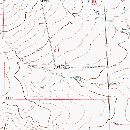 Topographic Map of Castillo, NM