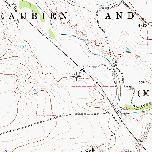 Topographic Map of Pompoe, NM