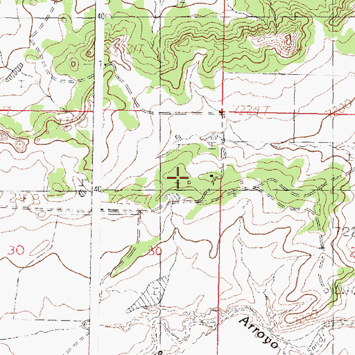 Topographic Map of Northcutt, NM