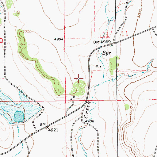 Topographic Map of Maples, NM