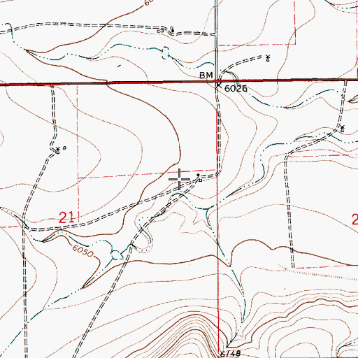 Topographic Map of Minter, NM