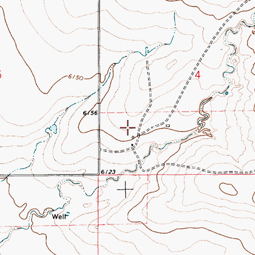 Topographic Map of Montoya, NM