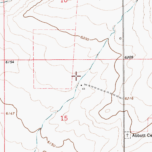 Topographic Map of Messick, NM