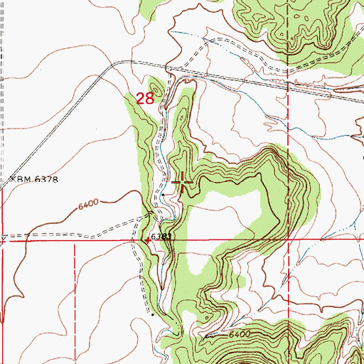 Topographic Map of Montoya, NM
