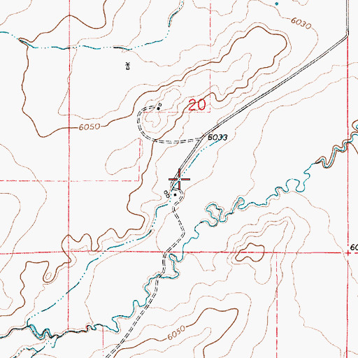 Topographic Map of Maes, NM
