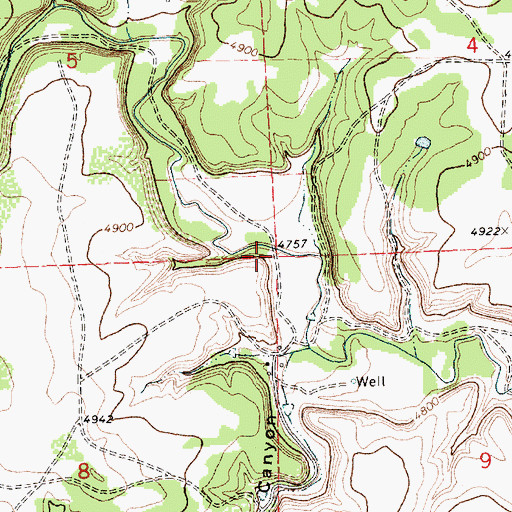 Topographic Map of Miller, NM