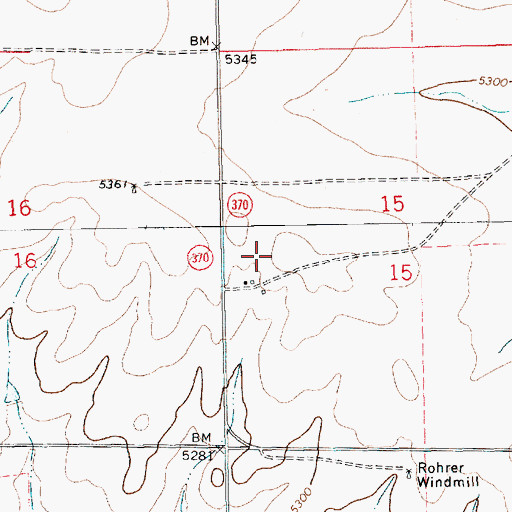 Topographic Map of McLaughlin, NM