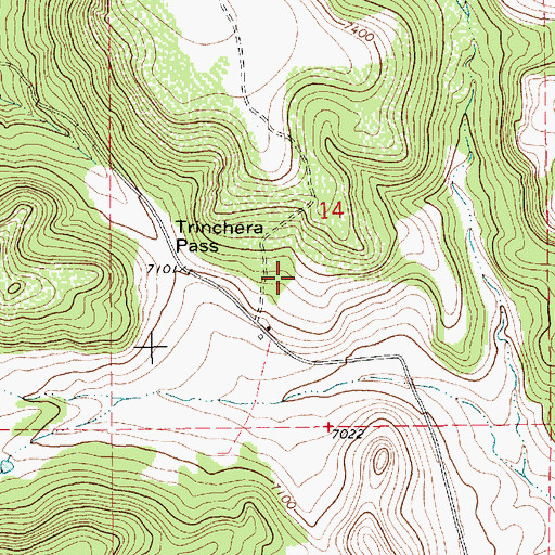 Topographic Map of Morrow, NM