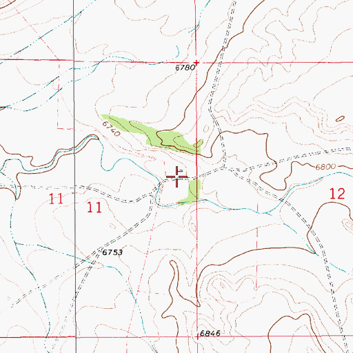 Topographic Map of Moore, NM