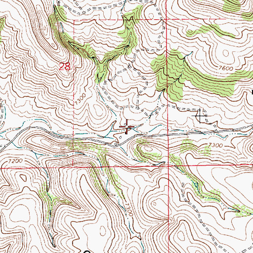 Topographic Map of Martinez, NM