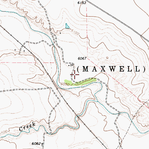 Topographic Map of Martinez, NM