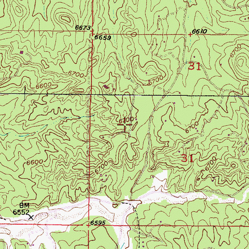 Topographic Map of La Tierra Nueva, NM