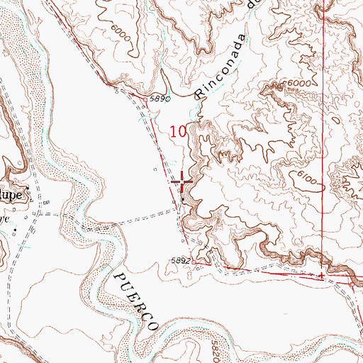 Topographic Map of Loddy, NM