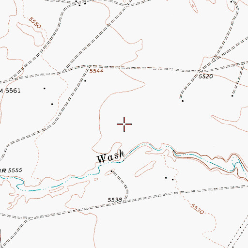 Topographic Map of Little Water Trading Post, NM