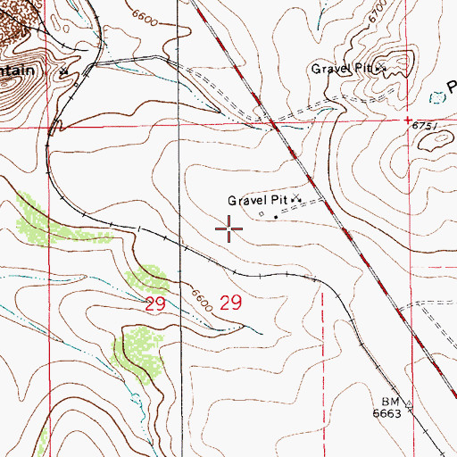 Topographic Map of Los Lujanes, NM